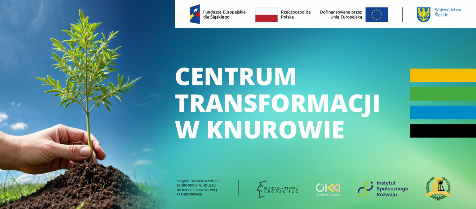 Tablica informacyjna projektu Centrum Transformacji
